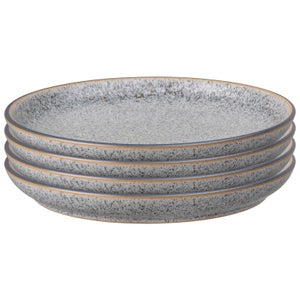 Denby Studio Grey Medium Coupe Plate - Set of 4