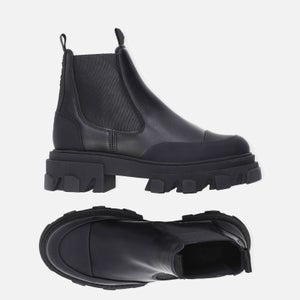 Ganni Women's Leather Chelsea Boots - Black