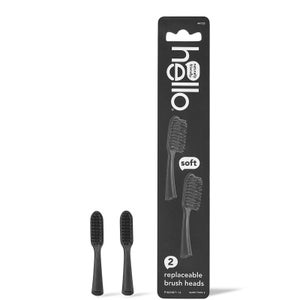 hello Toothbrush Charcoal Replacement Head Refills (2 Pack)