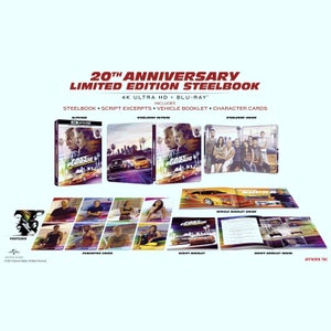 The Fast & The Furious: 4K Ultra HD Zavvi Exclusive 20th Anniversary Limited Collector's Edition Steelbook (Includes Blu-ray)