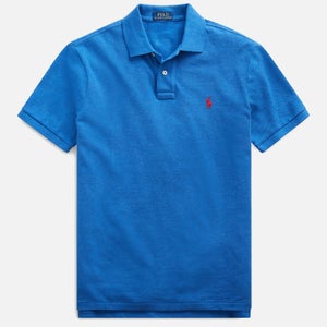 Polo Ralph Lauren Men's Custom Slim Fit Mesh Polo Shirt - Dockside Blue Heather