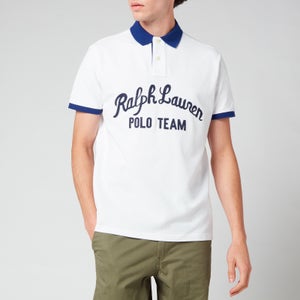 Polo Ralph Lauren Men's Custom Slim Fit Club Polo Shirt - White Multi