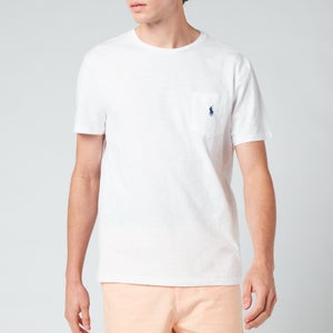Polo Ralph Lauren Men's Custom Slim Fit Jersey Pocket T-Shirt - White