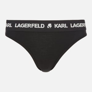 KARL LAGERFELD Women's Logo Brief - Black