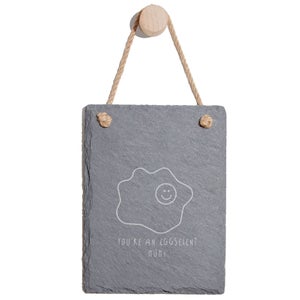 You're An Eggselent Mum! Engraved Slate Memo Board - Portrait