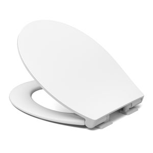 Cedo Oval Slim Plastic Soft Close Toilet Seat - White