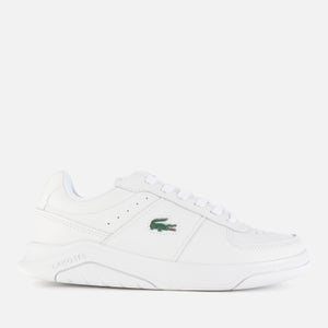 Lacoste Women's Game Advance Leather Court Trainers - White/White