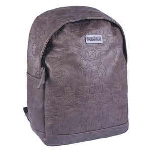 Star Wars: Disney The Mandalorian Faux Leather Backpack - Brown