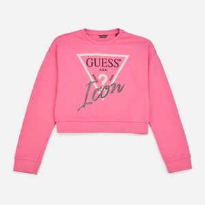 Guess Girls' Icon Active Top - Pop Pink