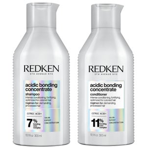 Redken Acidic Bonding Concentrate Shampoo and Conditioner Duo (2 x 300ml) (Worth $106.00)