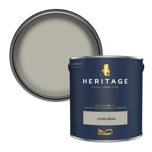 Dulux Heritage Matt Emulsion Paint - Stone Green - 2.5L