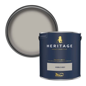 Dulux Heritage Matt Emulsion Paint - Pebble Grey - 2.5L