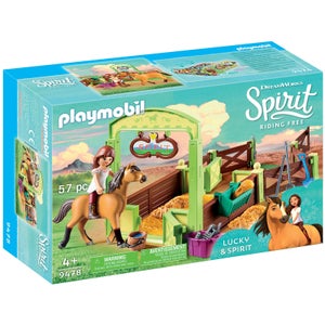 DreamWorks Spirit Lucky and Spirit with Horse Stall by Playmobil (9478)