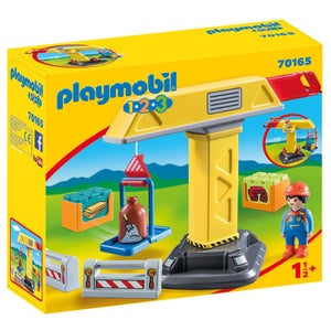 Playmobil 1.2.3 Construction Crane for Children 18 Months+ (70165)