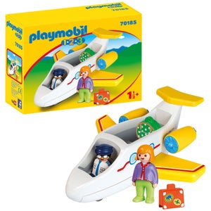 Playmobil 1.2.3 Plane with Passenger for Children 18 Months+ (70185)