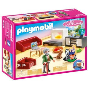 Playmobil Puppenhaus Wohnzimmer mit Kamin (70207)