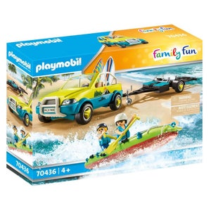 Playmobil Family Fun Beach Hotel Beach Car with Canoe (70436)