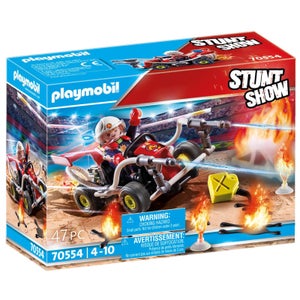 Playmobil Stuntshow Véhicule et pompier (70554)