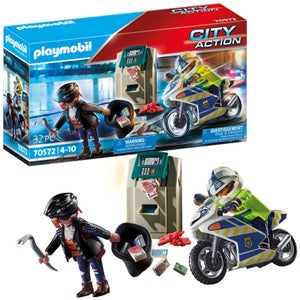 Playmobil City Action Policier avec moto et voleur (70572)