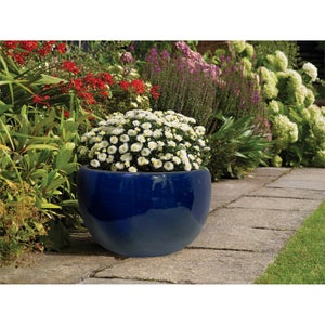 Blue Plant Pots Garden Decorations Homebase