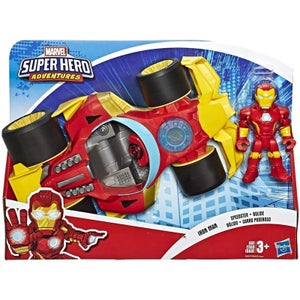 Hasbro Playskool Heroes Marvel Super Hero Adventures Black Panther Road Racer 5" Action Figure and Vehicle