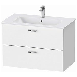 Duravit XBase 800mm Basin & Wall Mounted Vanity Unit - White