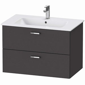 Duravit XBase 800mm Basin & Wall Mounted Vanity Unit - Grey
