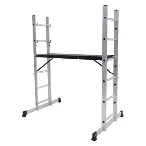Rhino 5 in 1 Aluminium Combination Ladder with Platform