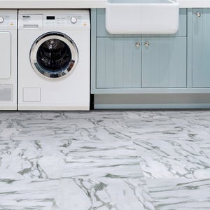 Livelynine Tile Stickers for Kitchen Green Floor Tiles Self Adhesive Vinyl  Flooring Marble Effect 12 Tiles Peel and Stick Wall Tiles Bathroom Marble