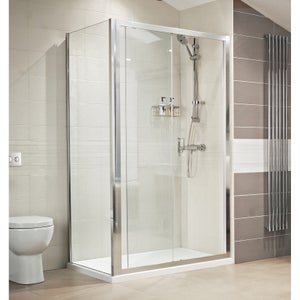 Lustre 1400mm Sliding Door Shower Enclosure