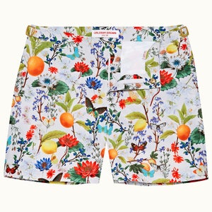 Bulldog アーモンド/マルチボタニカル　ミドル丈スイムショーツ