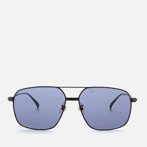 Dunhill Men's Titanium Sunglasses - Black/Blue
