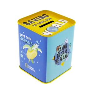 National Geographic Tin Money Box