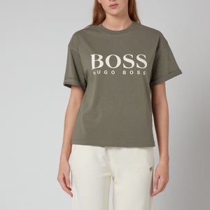 BOSS Women's C_Evina 1_Active T-Shirt - New Olive
