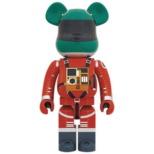 Medicom 2001 A Space Odyssey Green Helmet & Orange Spacesuit 1000% Be@rbrick