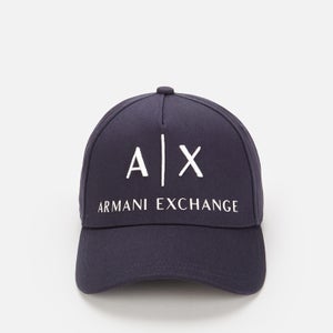 Armani Exchange Men's AX Logo Cap - Navy/White
