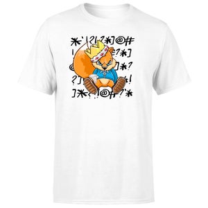 Conker Body Graffiti Background Unisex T-Shirt - White