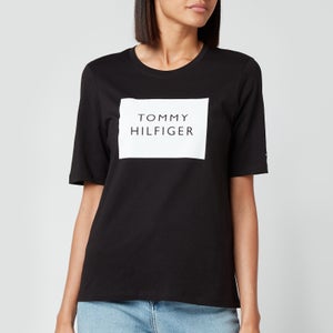 Tommy Hilfiger Women's Regular Box Crewneck T-Shirt - Black
