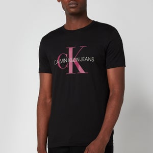 Calvin Klein Jeans Men's Slim Organic Cotton Monogram T-Shirt - Black