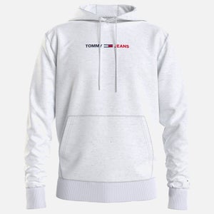 Tommy Jeans Men's Straight Logo Hoodie - White