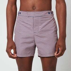 Frescobol Carioca Men's Copacabana Tailored Shorts - Navy/Terracota/Offwhite