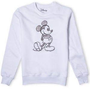 Disney Sweatshirt Dessin Mickey - Blanc