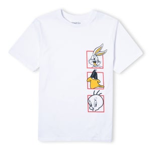 Looney Tunes Bugs Bunny, Daffy Duck, Tweety Pie Kids' T-Shirt - White