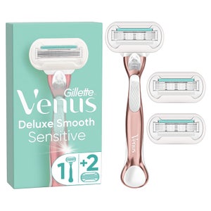 Venus Deluxe Smooth Sensitive Rose Gold Handle +3 Blades