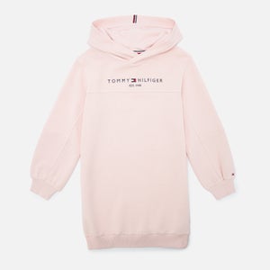 Tommy Hilfiger Girls' Essential Hoodie Dress Long Sleeve - Delicate Pink