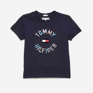 Tommy Hilfiger Girls' Sequins T-Shirt - Twilight Navy
