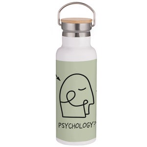 Psychology Illustration Portable Insulated Water Bottle - White