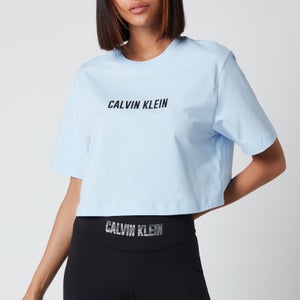 Calvin Klein Performance Women's Essentials Open Back Ss T-Shirt - Sweet Blue
