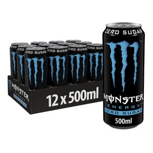 Monster Energy Drink Absolutely Zero Sugar 12 x 500ml