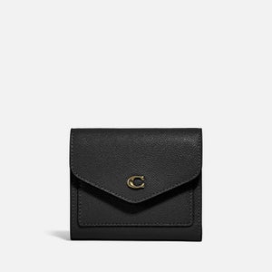 Coach Women's Crossgrain Leather Small Wallet - Li/Black